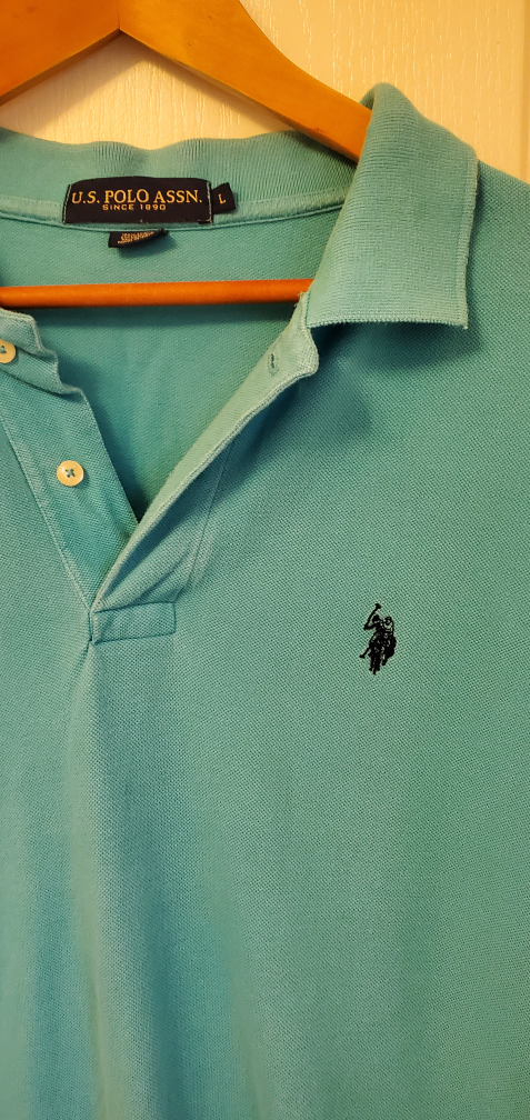 SLIM FIT SOLID INTERLOCK POLO SHIRT Size L Light Blue - photo 3