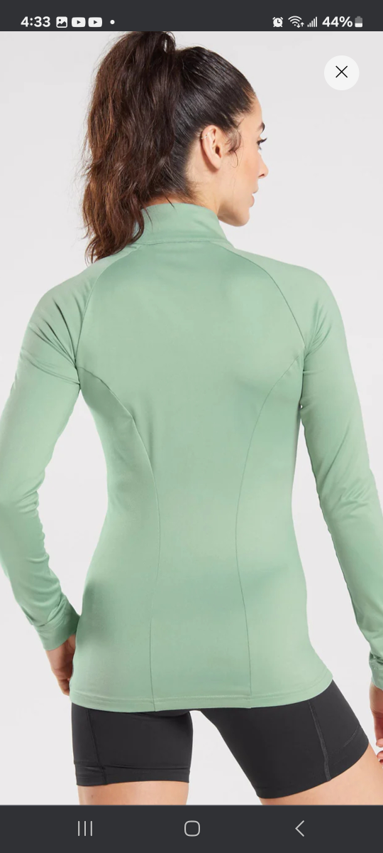 GymShark Training Zip Up Jacket - slimfit size small image indicator(2)