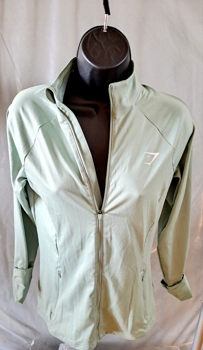 GymShark Training Zip Up Jacket - slimfit size small image indicator(3)