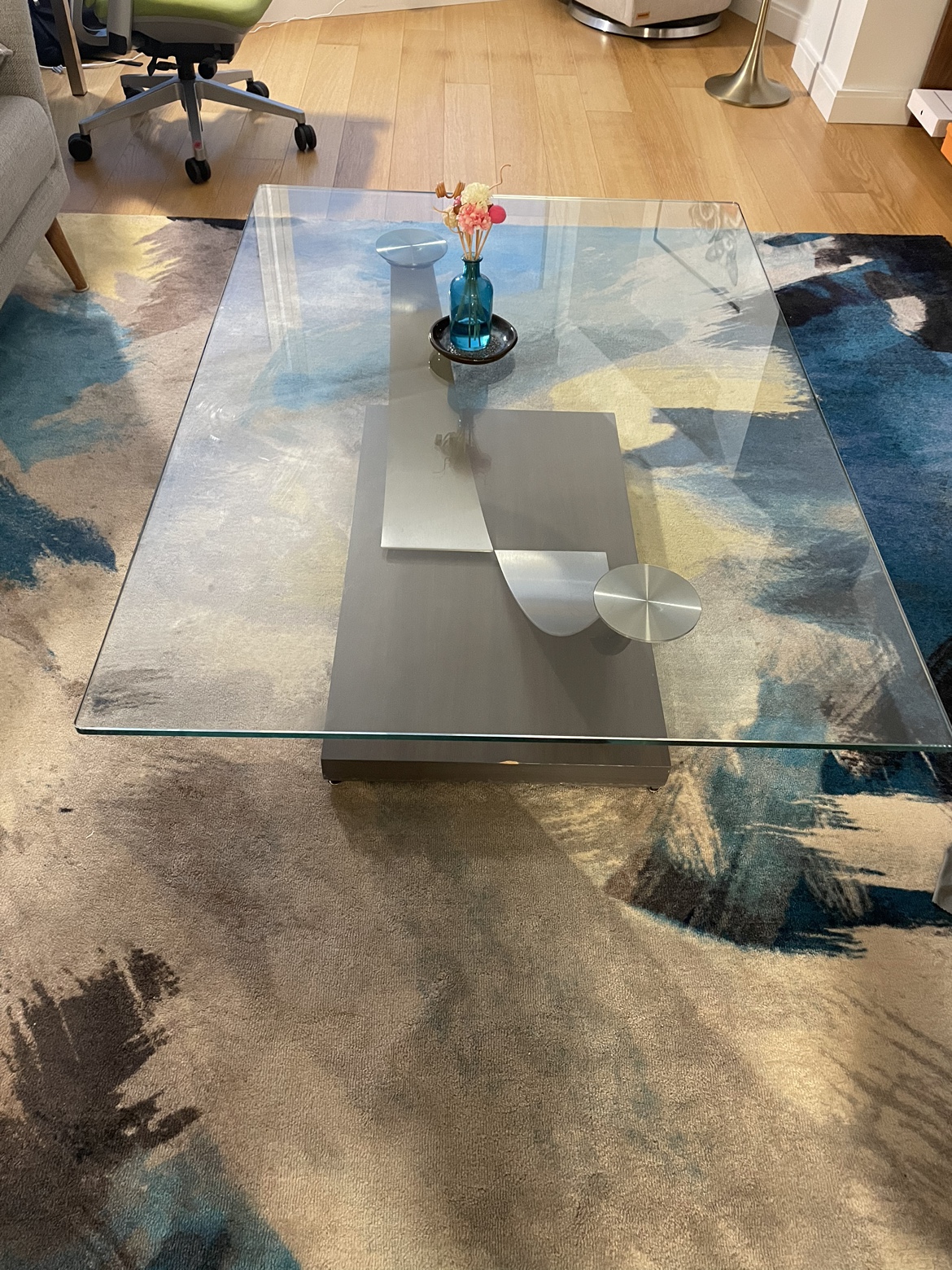 Glass Coffee Table and End table