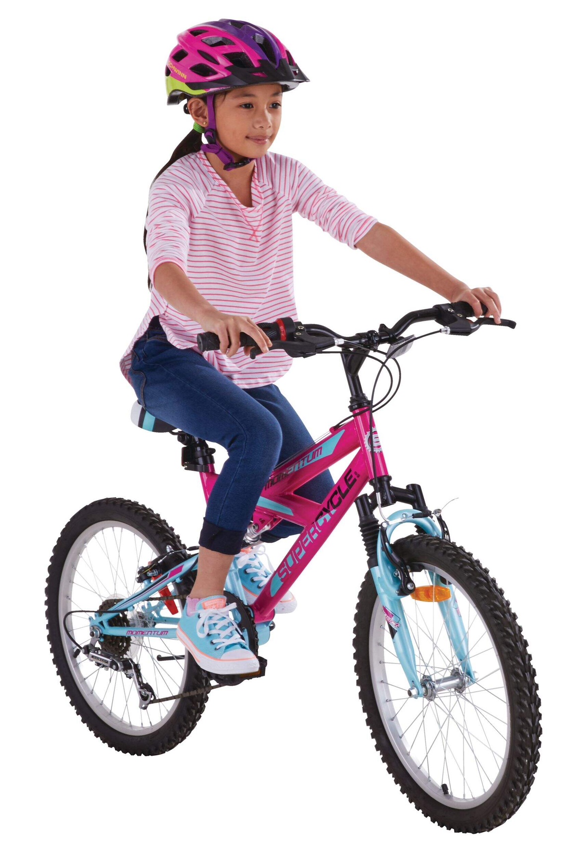 Girls bike Supercycle Momentum Dual Suspension 20-in, pink image indicator(7)