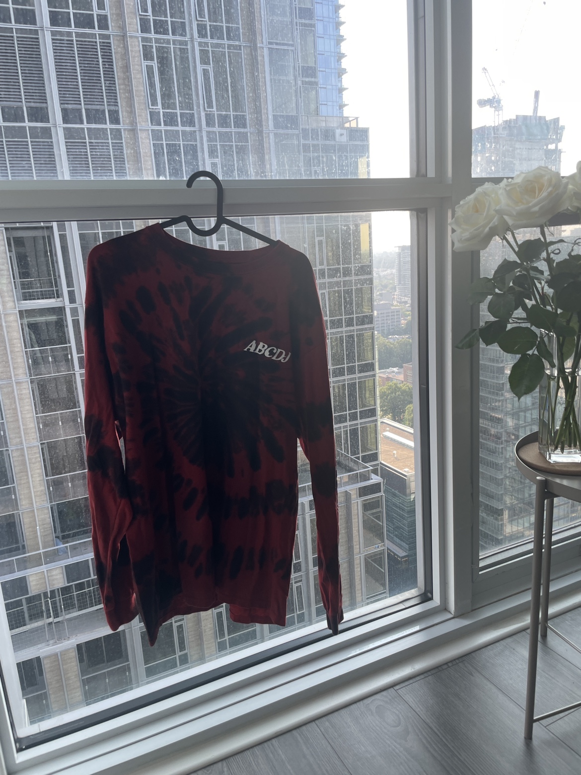 Red Tie Dye Long Sleeve T-Shirt