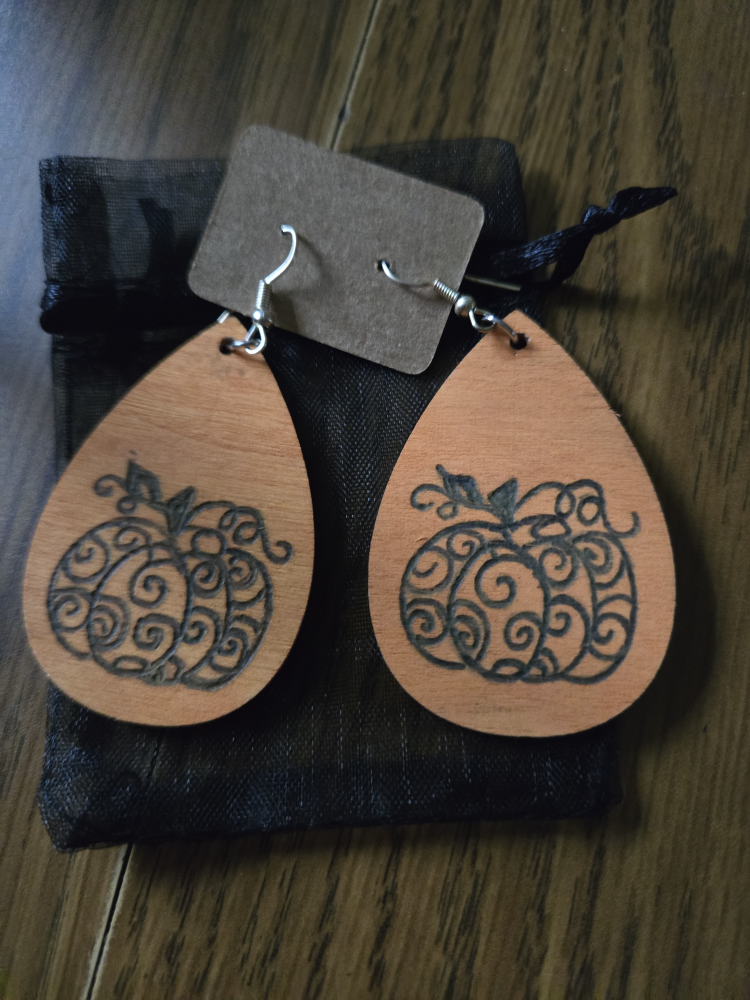 Wooden Dangle Earrings Handcrafted image indicator(8)