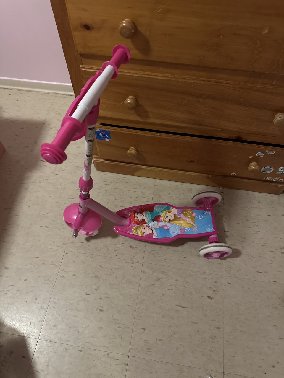 Little girl, princess Scooter