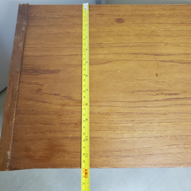 Danish Modern 1 drawer Teak / bedside shelf table - photo 5
