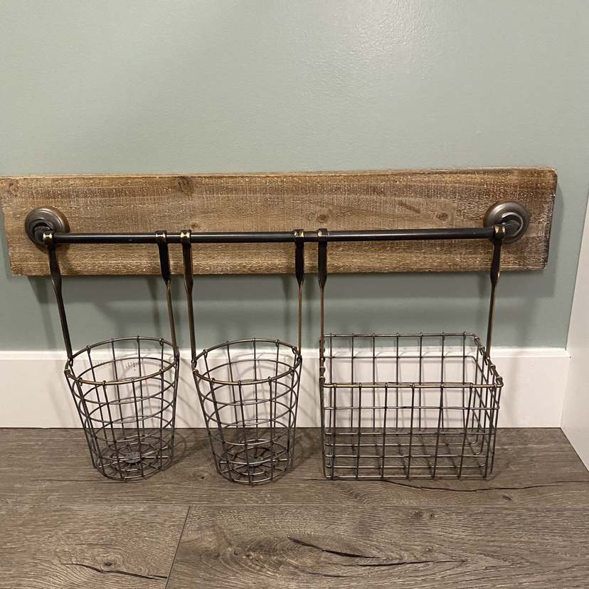 2 Rustic Farmhouse Wall Mounted Storage thumbnail