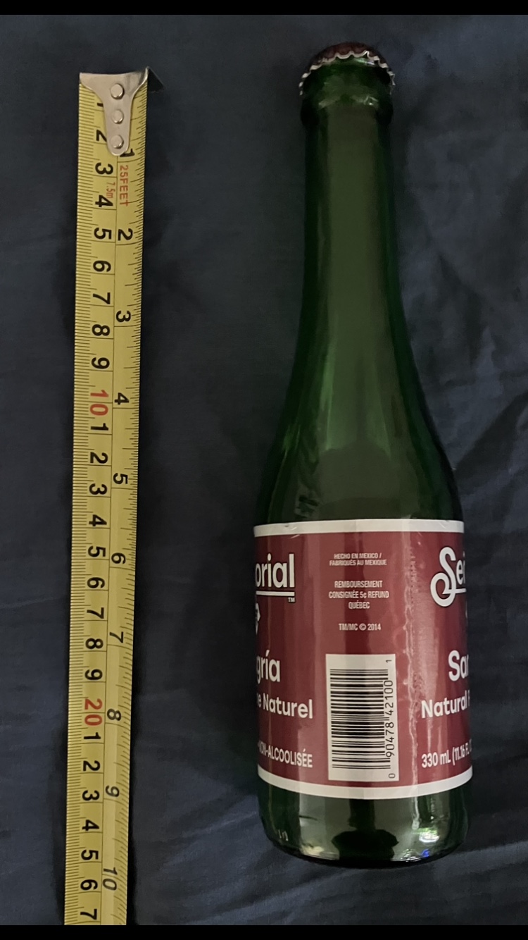 Señorial Sangria Empty Glass Bottle 🍾 #freecycle image indicator(2)