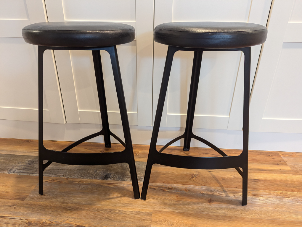 2 x Leather EQ3 Counter Stools image indicator(3)