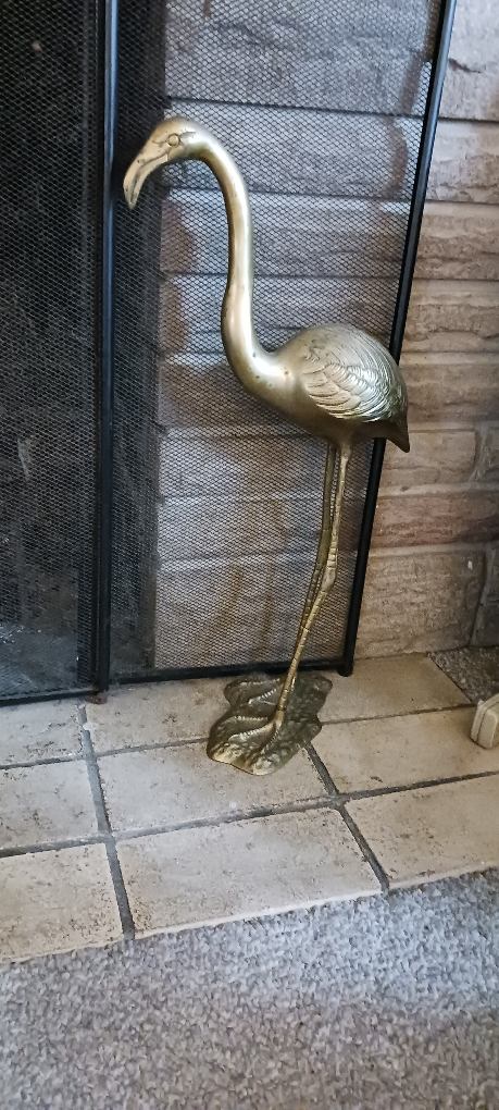 Brass Flamingo Statue thumbnail