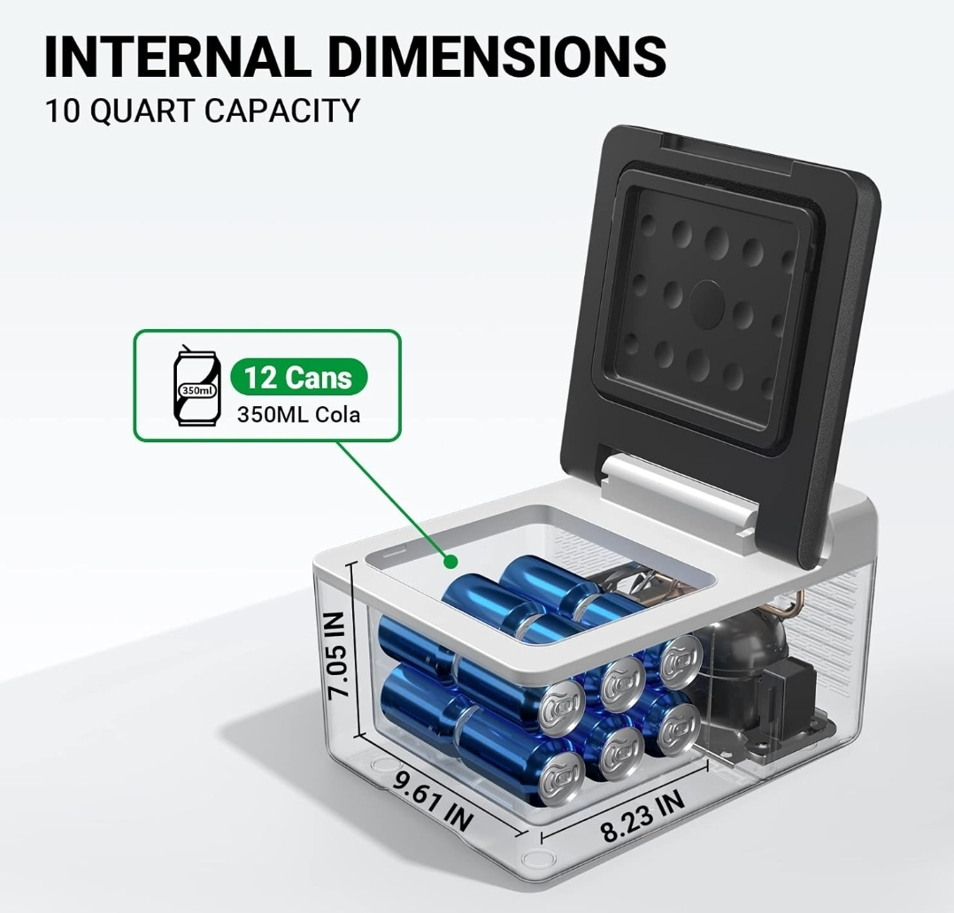 12 Volt Refrigerator 9L Portable Mini Freezer with app image indicator(5)