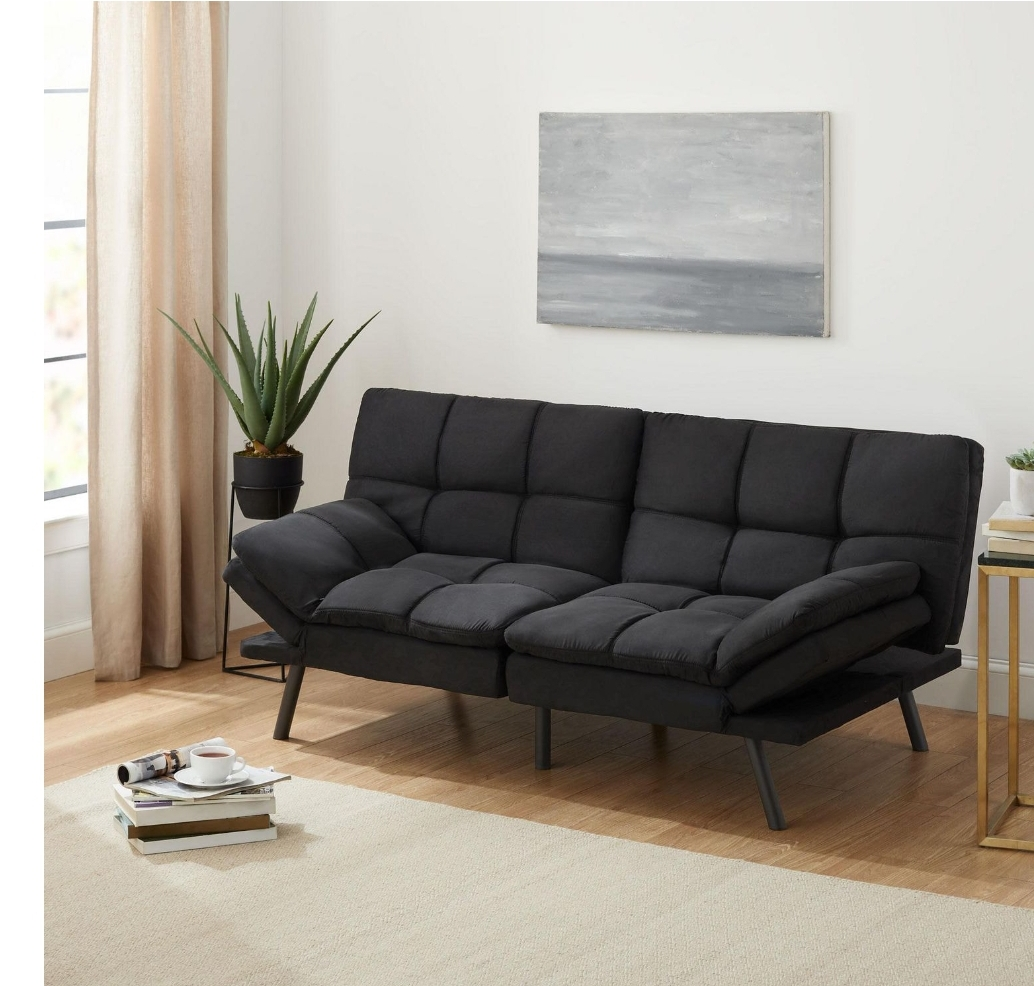 Memory Foam Futon, Memory foam futon with foldable armrest - photo 3