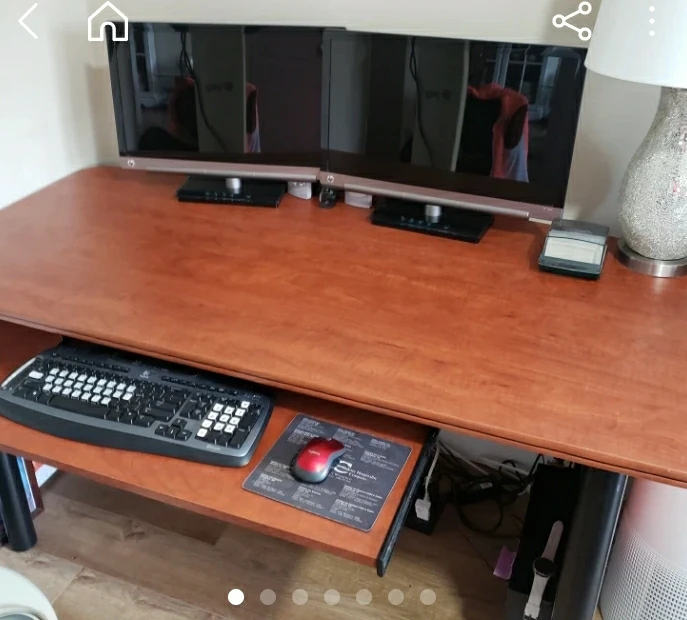 solid wooden office desk &Computer Desk thumbnail