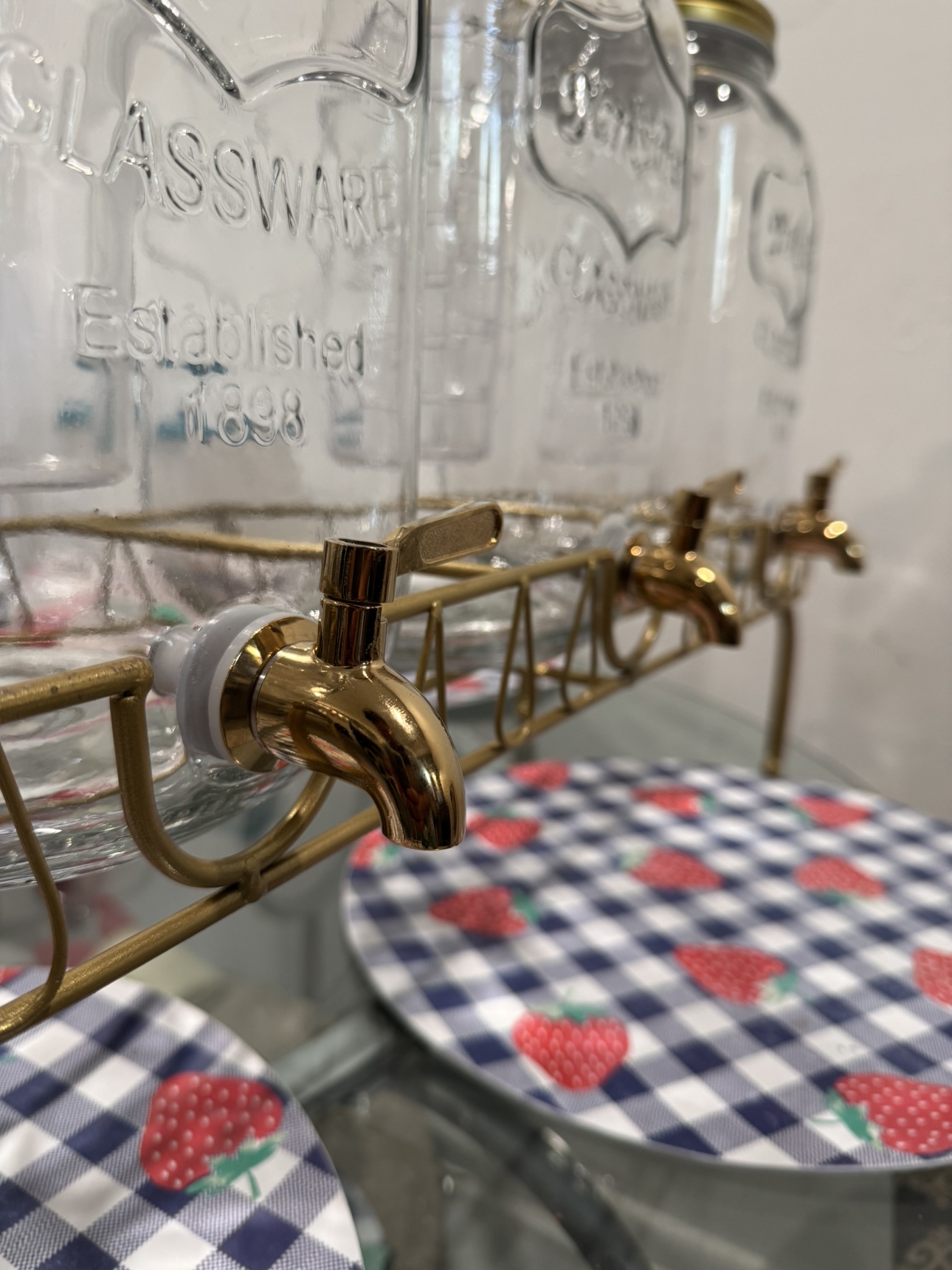 Set of Three Glass Beverage Dispensers - photo 2