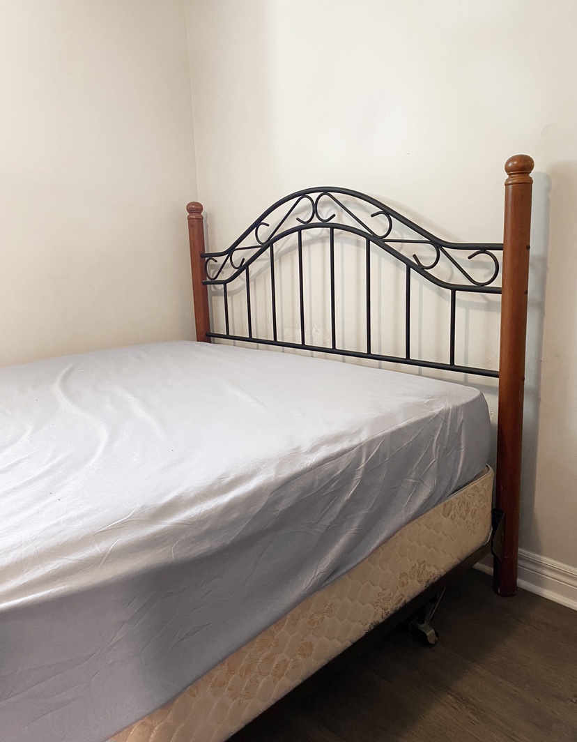 Queen Bed Frame and Mattress - photo 2