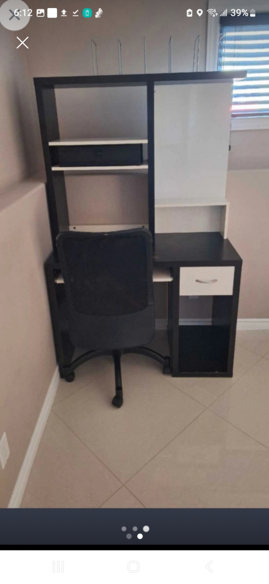 IKEA computer office desk with hydraulic Chair - photo 2