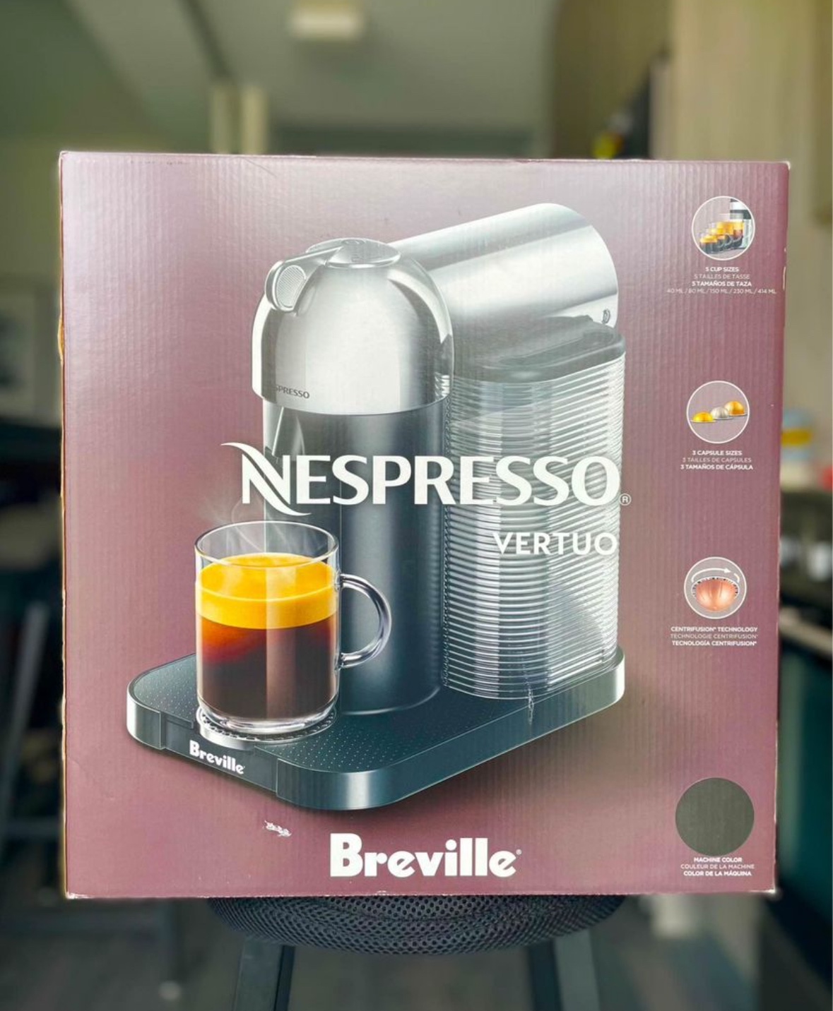 Nespresso Vertuo Coffee & Espresso Machine by Breville thumbnail