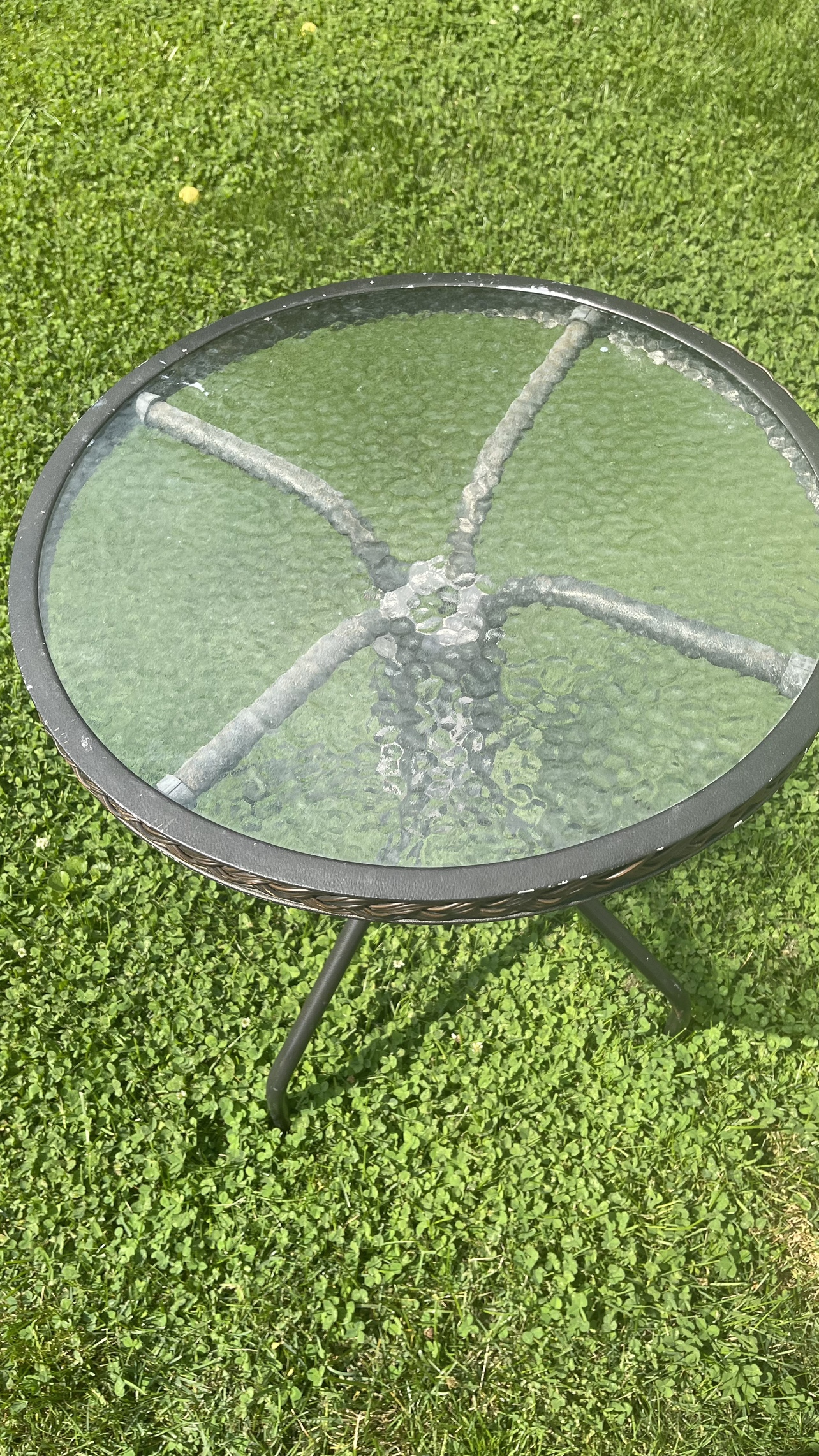 Small Glass Top Side Table Please Check More Pictures - photo 2