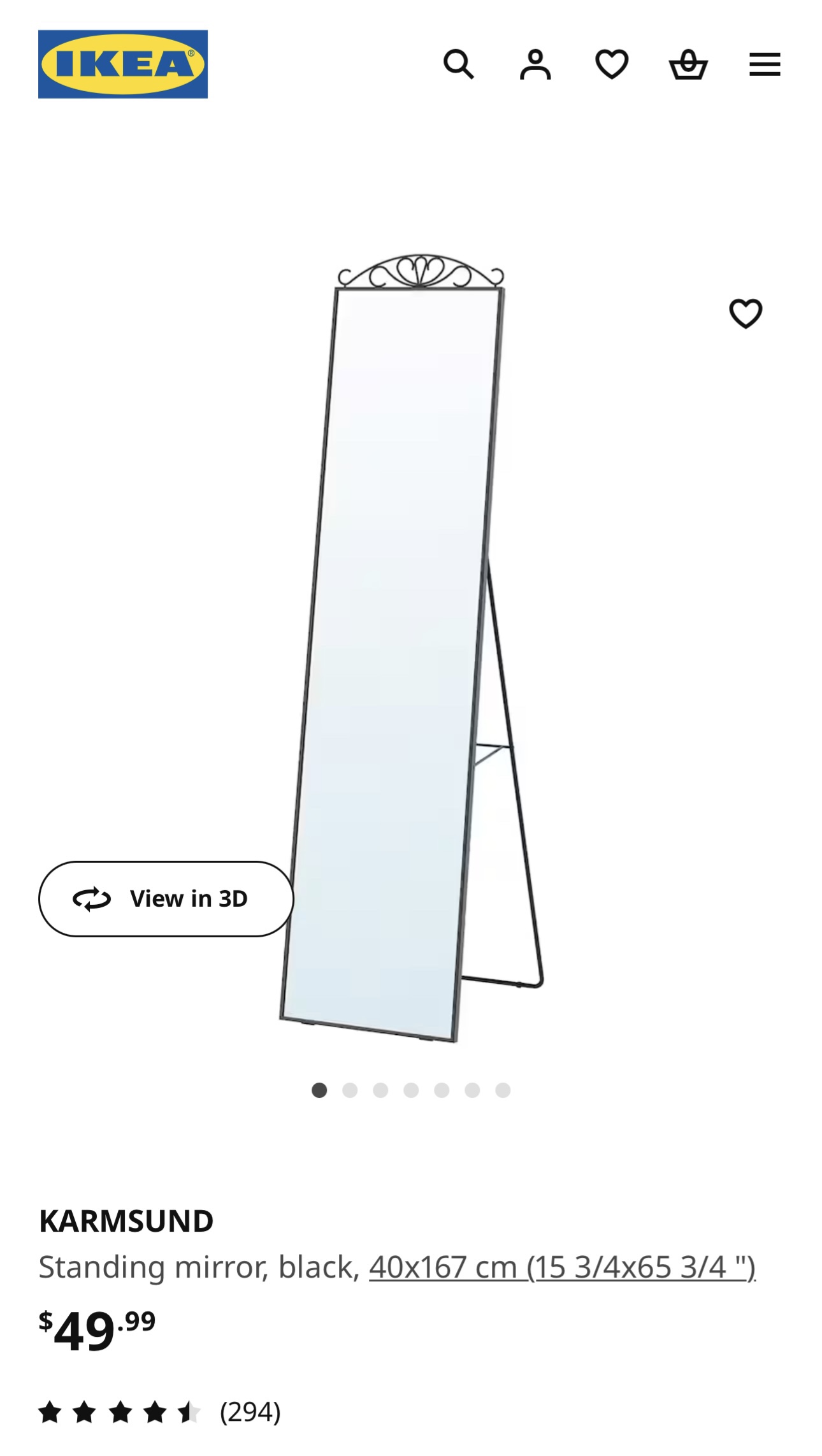 IKEA KARMSUND Full-Length Mirror