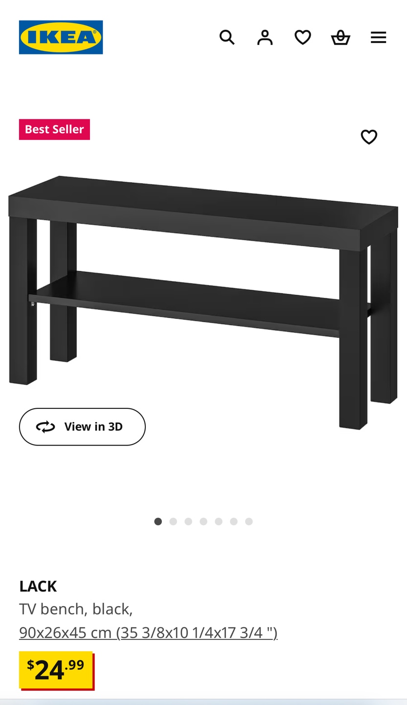 IKEA Lack TV Bench