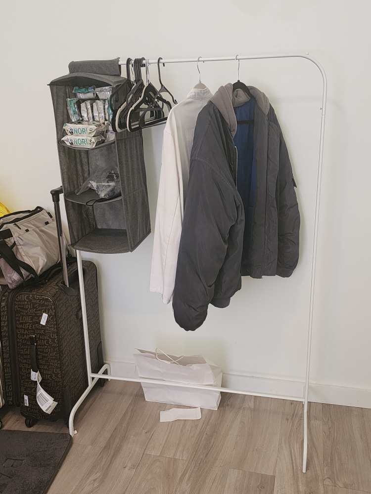 White IKEA hanger
