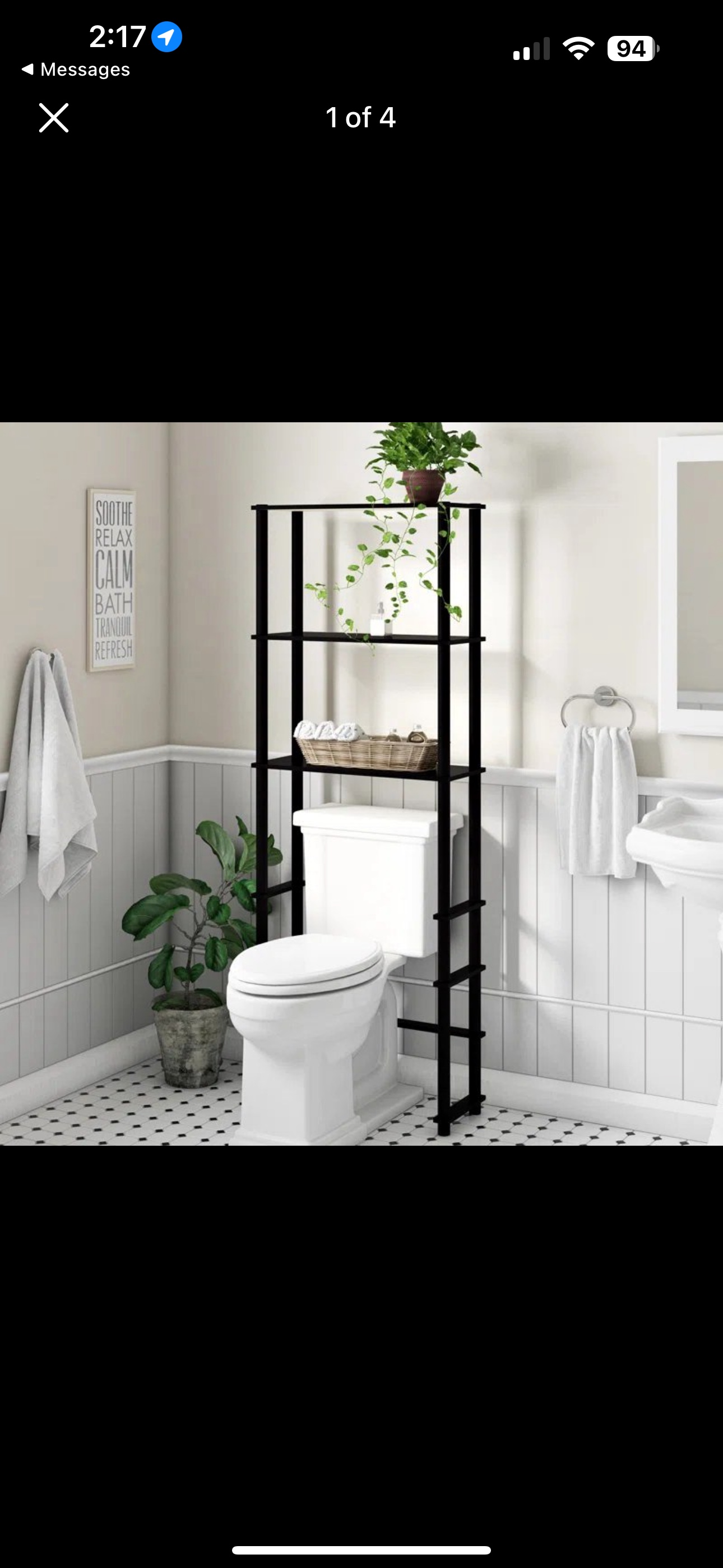 Wayfair toilet shelf