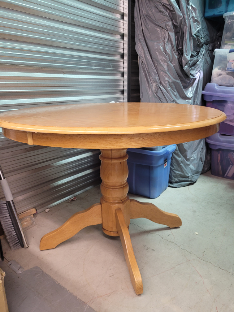 Round Solid Wood Dining Table - photo 2