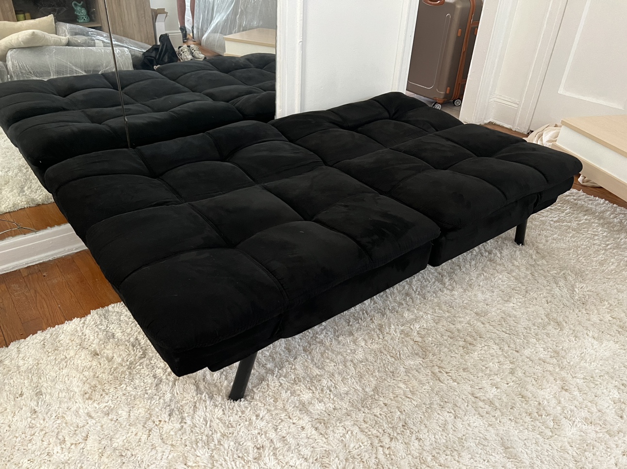 Black Futon Couch - photo 3