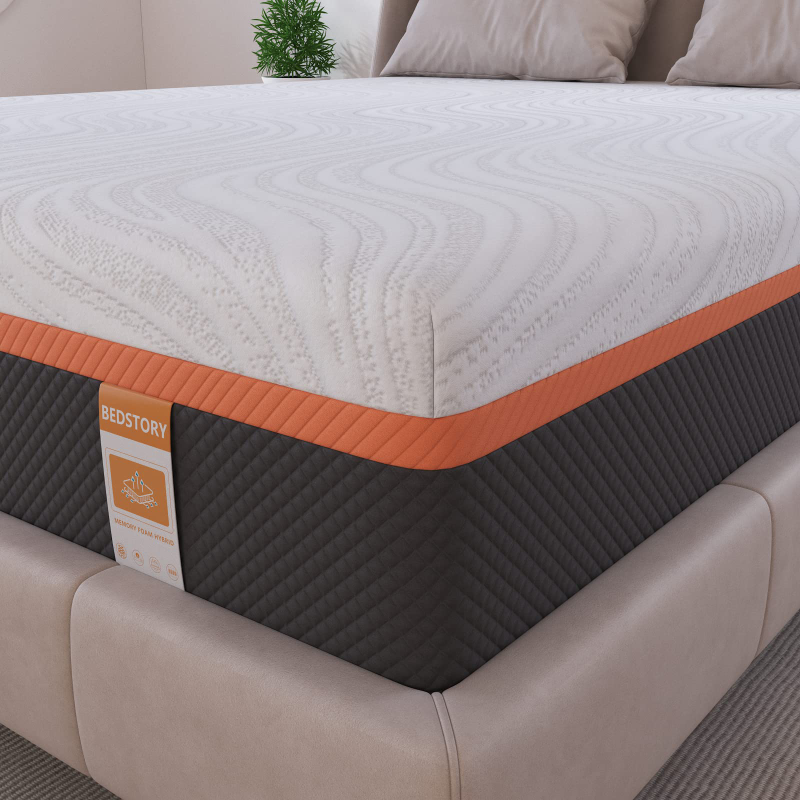 NEW BedStory 12 Inch Queen Size Pocket Spring Hybrid Mattress image indicator(3)