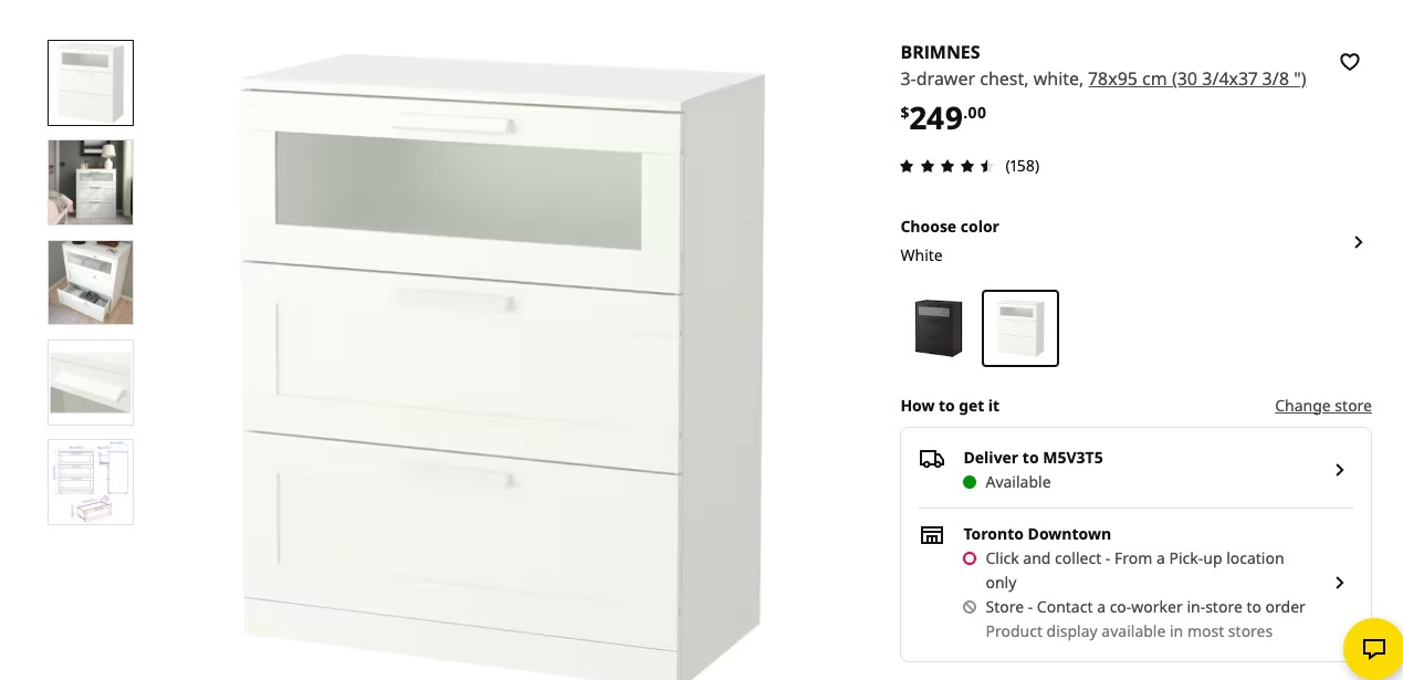 IKEA BRIMNES DRESSER PLS READ DESCRIPTION image indicator(3)