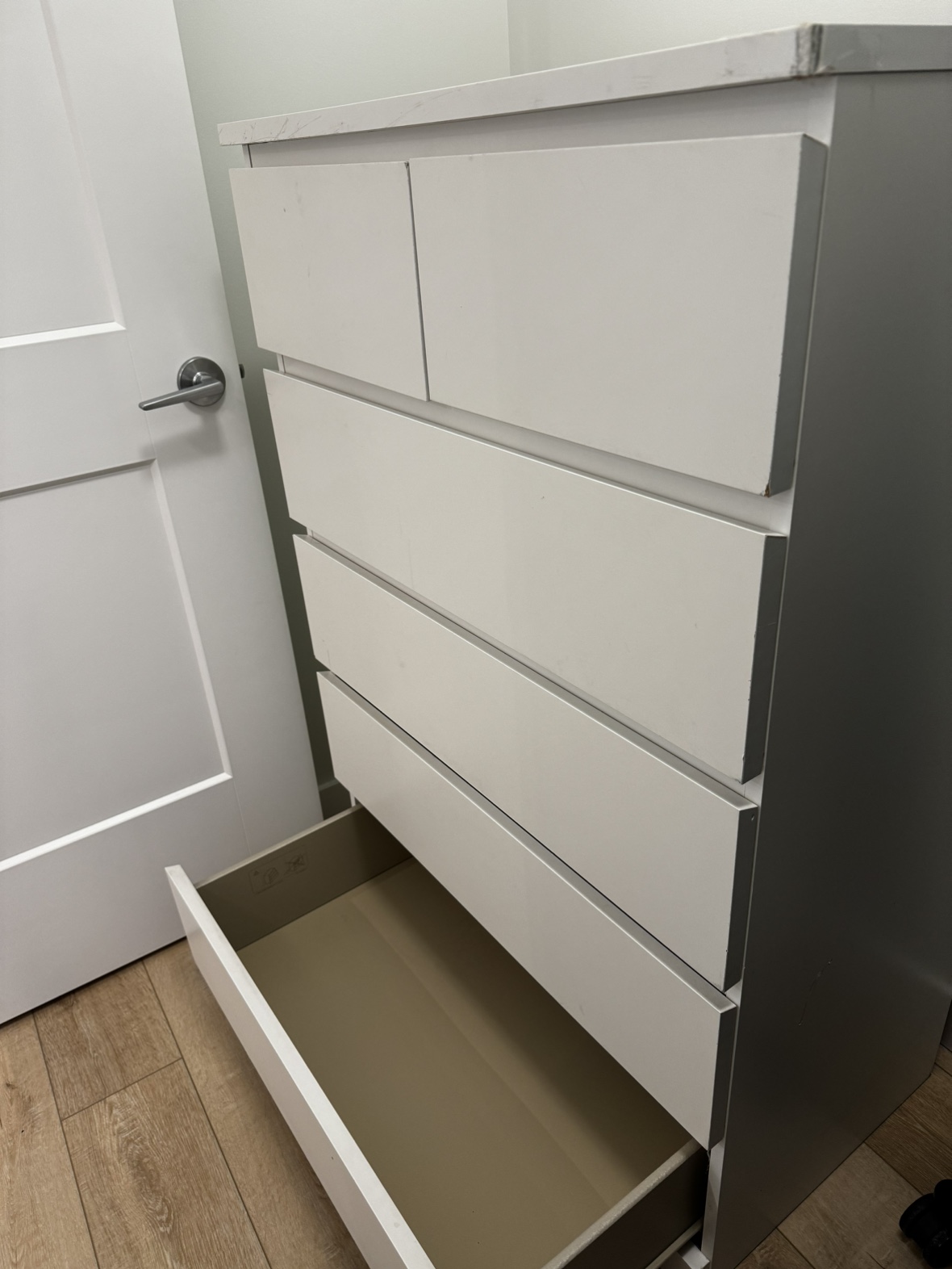Ikea malm 6-drawer chest - white color image indicator(3)