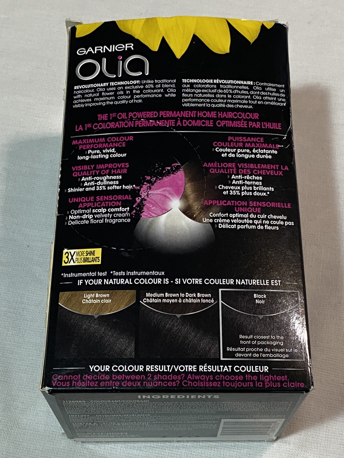 Garnier Olia Hair Colour 1.0 Black image indicator(3)