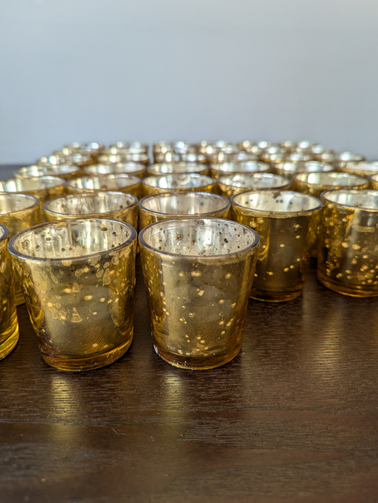Gold Votive Candle Holders - Yummi thumbnail