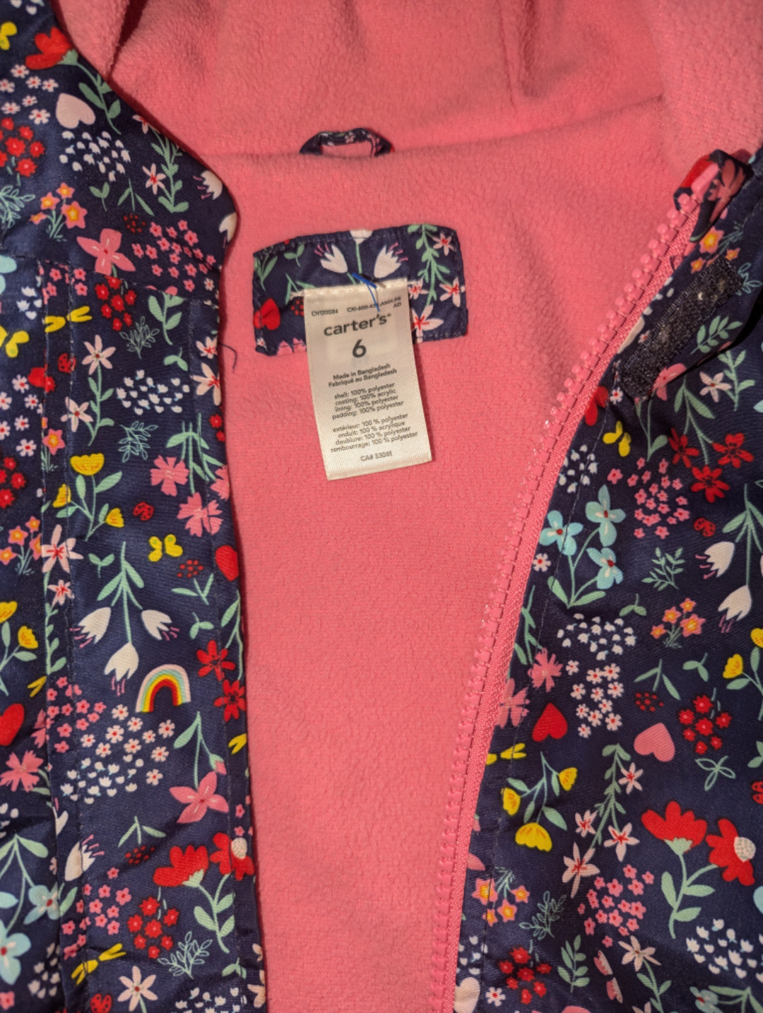 FREE #FREECYCLE 🥕 Carter's Girls' Rain Jacket Size 6 image indicator(3)