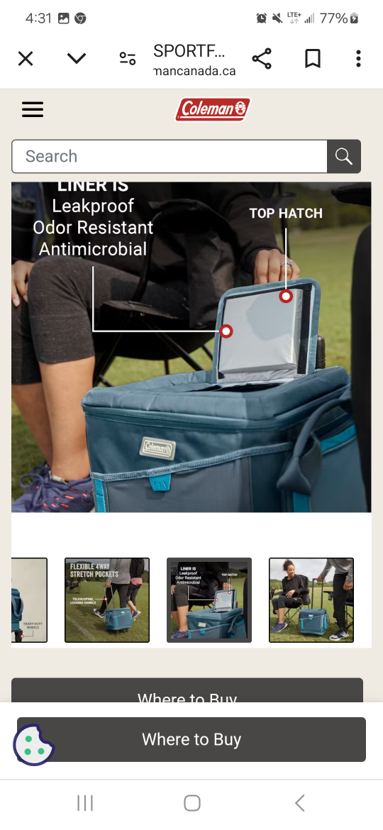 Coleman 42 Can Rolling Cooler - photo 4