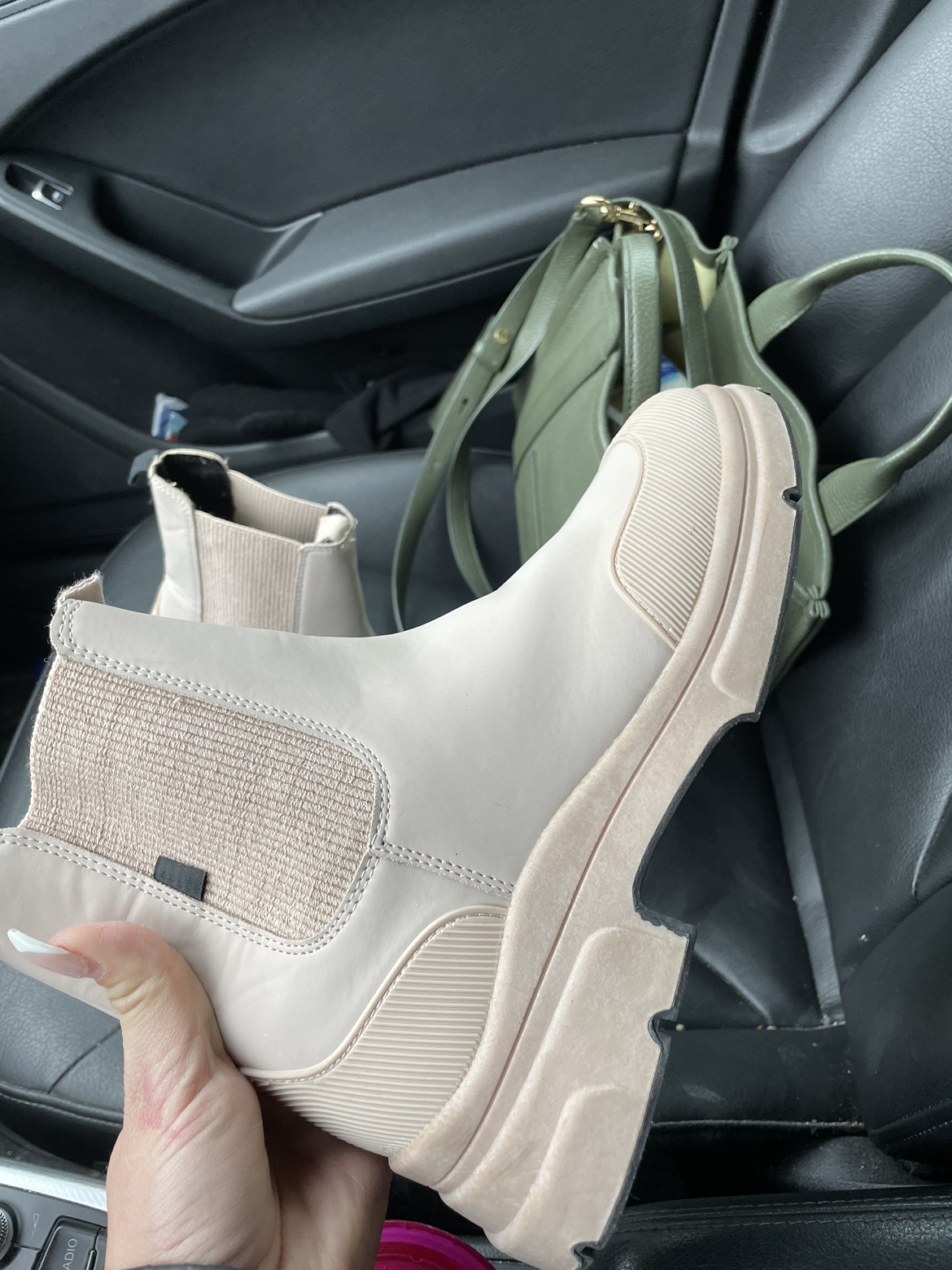 Zara Cream Ankle Boots image indicator(2)