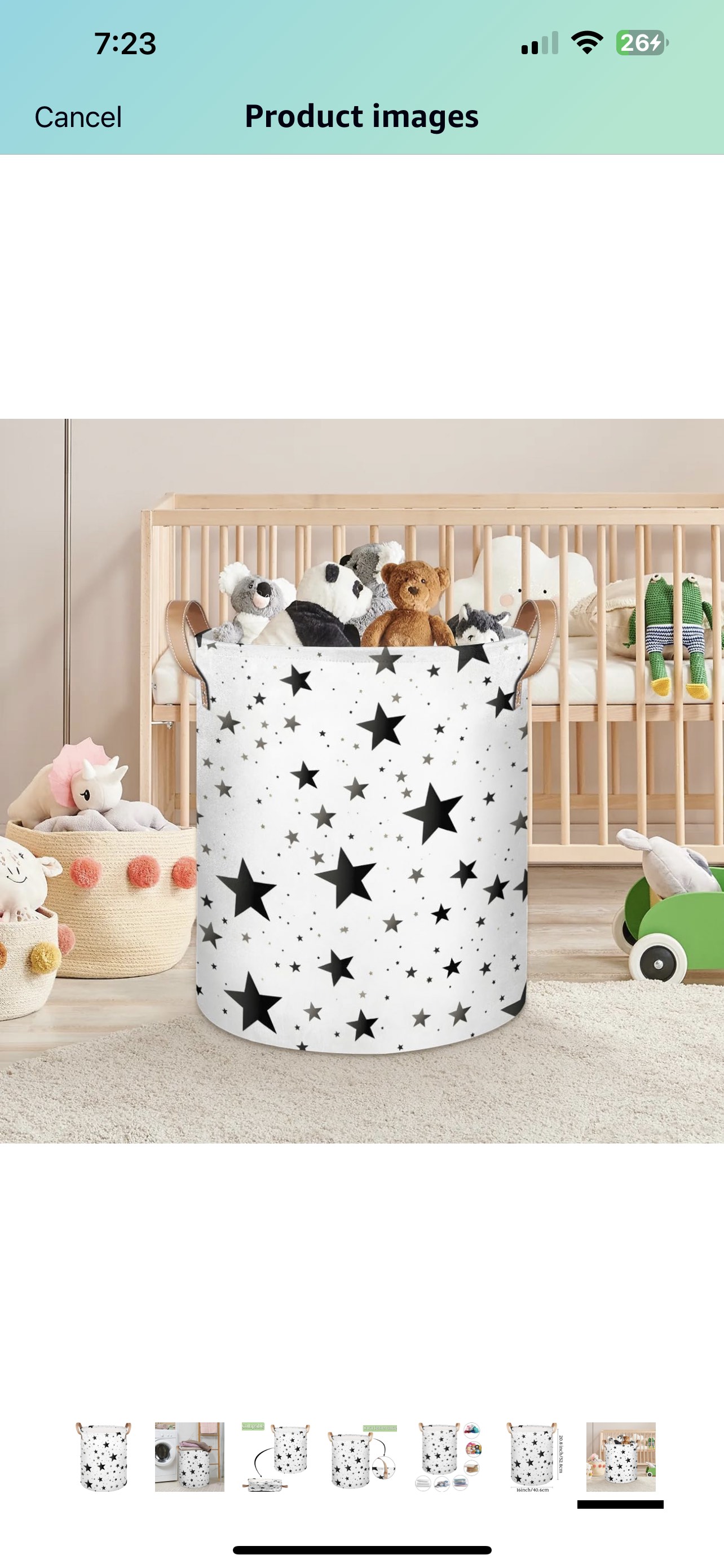Nursery Hamper Canvas waterproof - photo 2