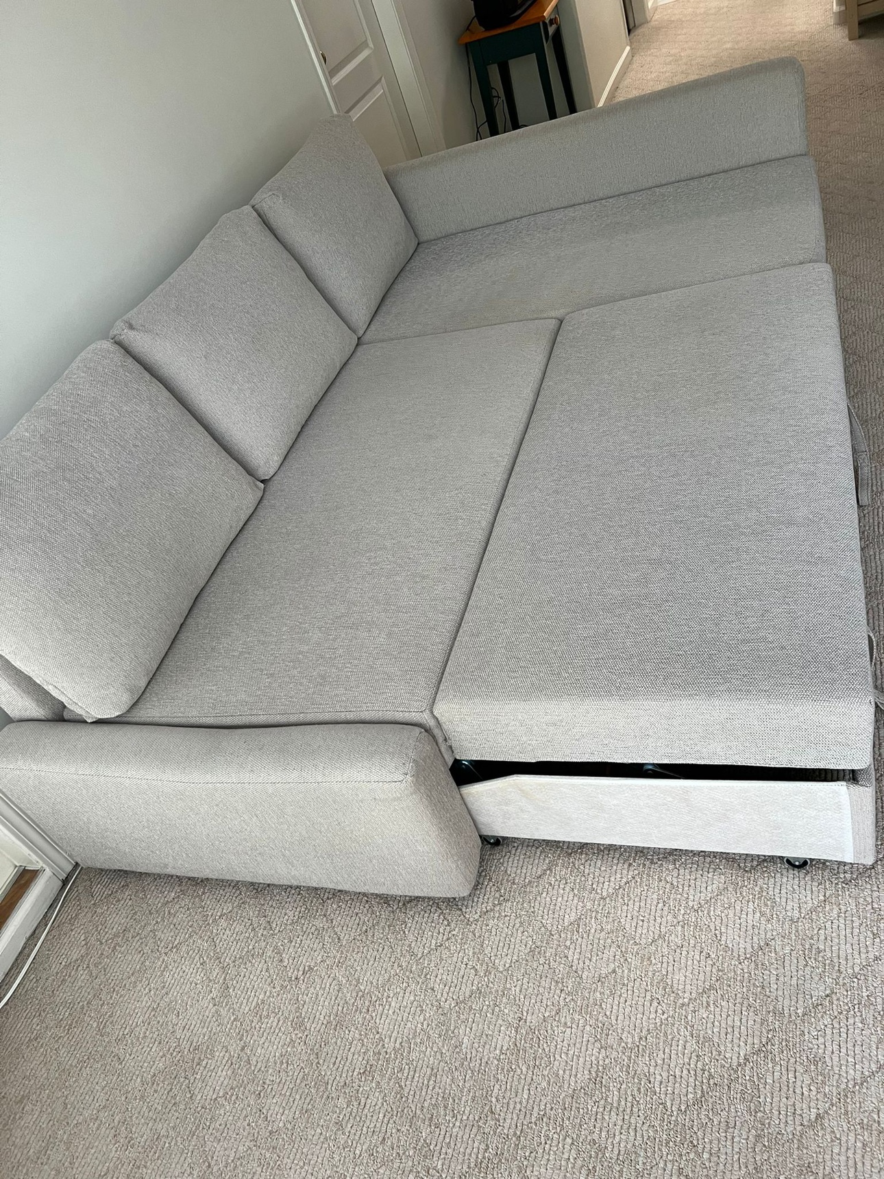 FRIHETEN Corner sofa-bed with storage, Skiftebo - photo 5