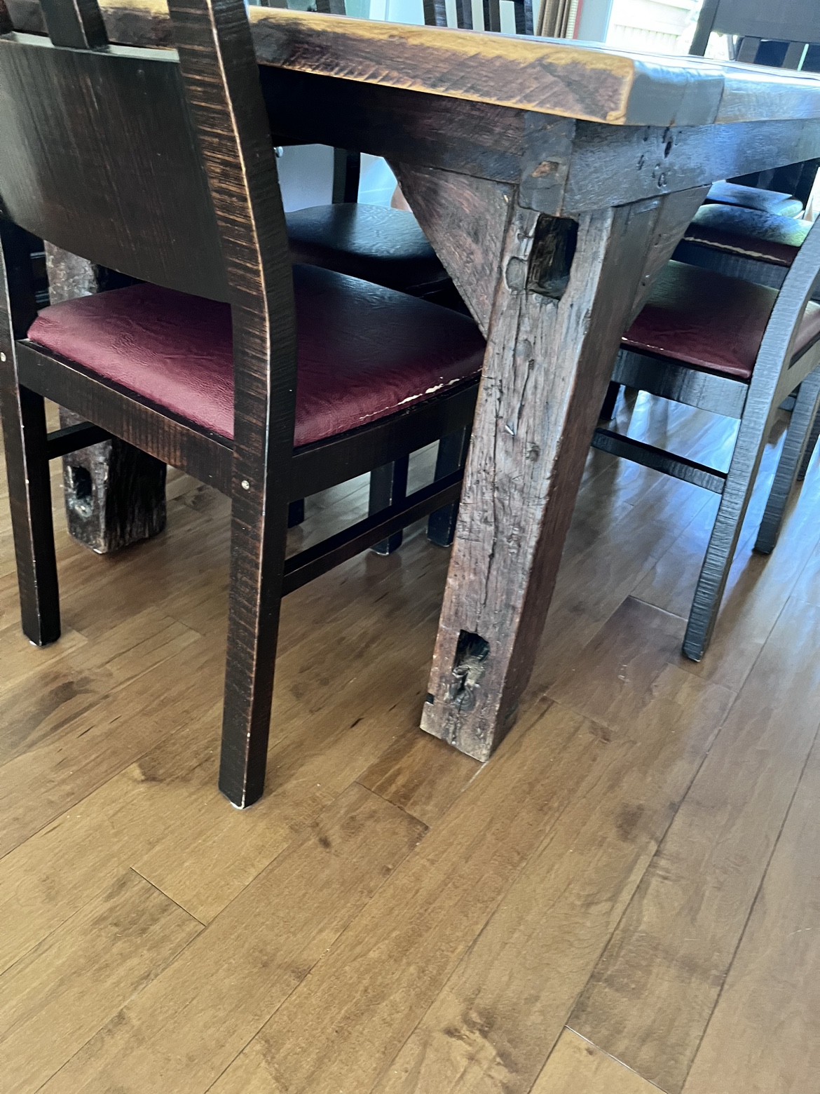 Rustic Wooden Dining Table - photo 3