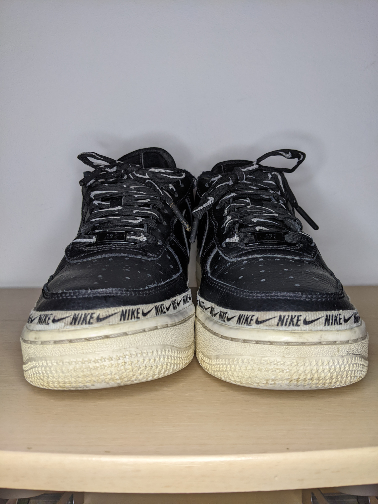 Nike Air Force 1 Ribbon Black White Women’s Size 6.5 image indicator(2)