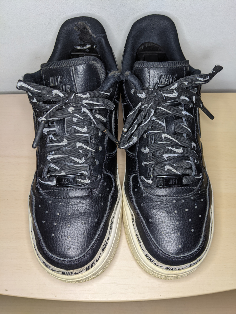 Nike Air Force 1 Ribbon Black White Women’s Size 6.5 image indicator(3)