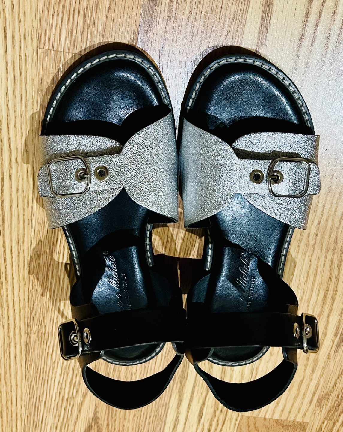 Women's made in italy leather sandal 6.5 thumbnail