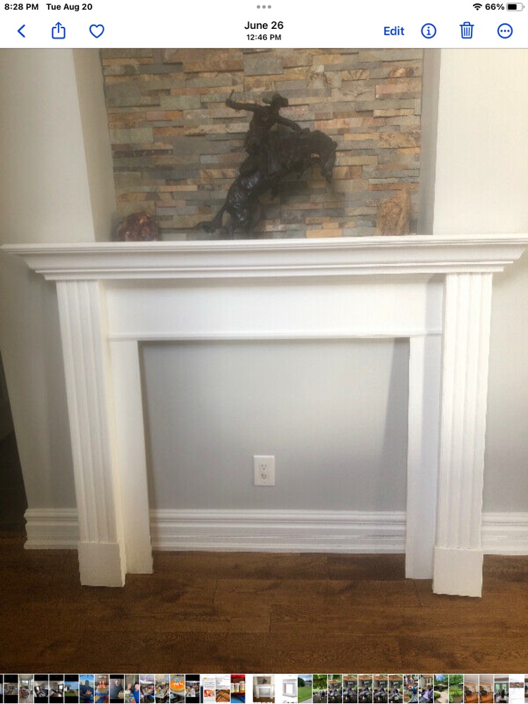 Fireplace mantle