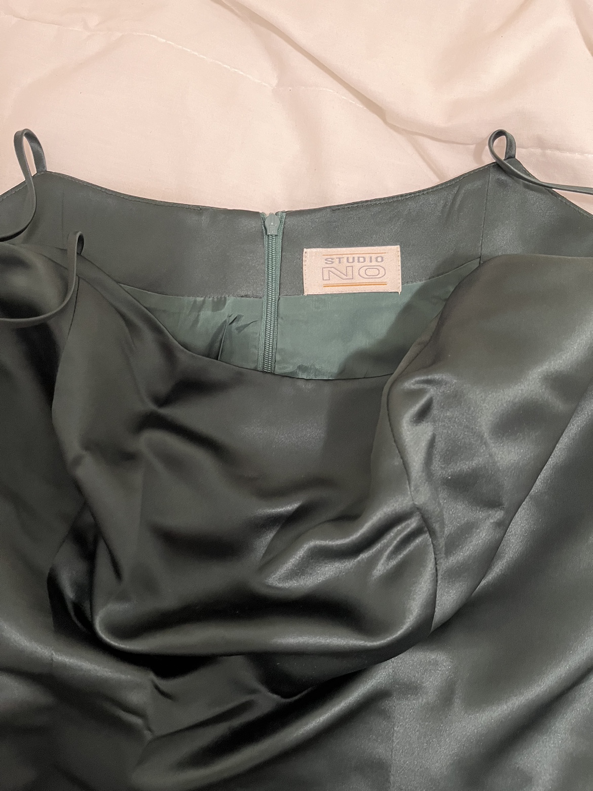 Studio No Green Satin Dress - photo 2