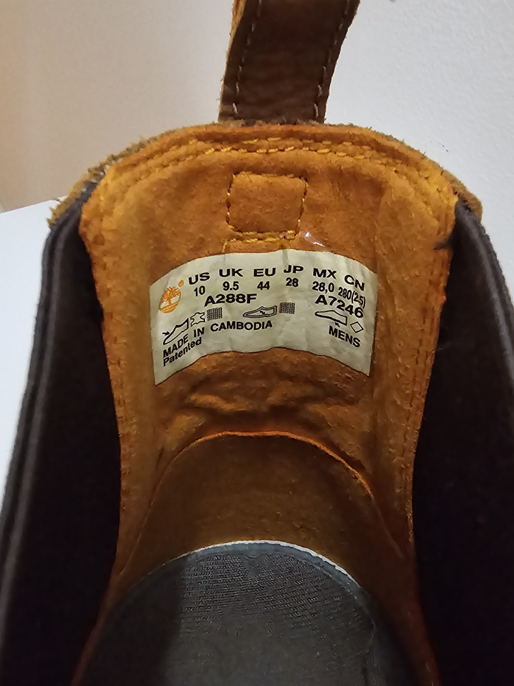 Timberland with Ortholite