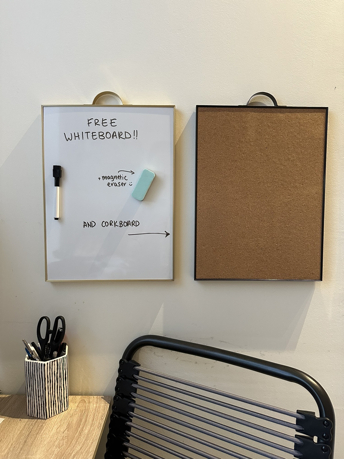FREE Whiteboard & Corkboard