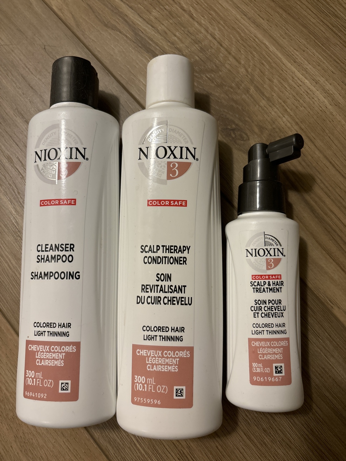 Nioxin Color Safe System : 3 steps thicker hair