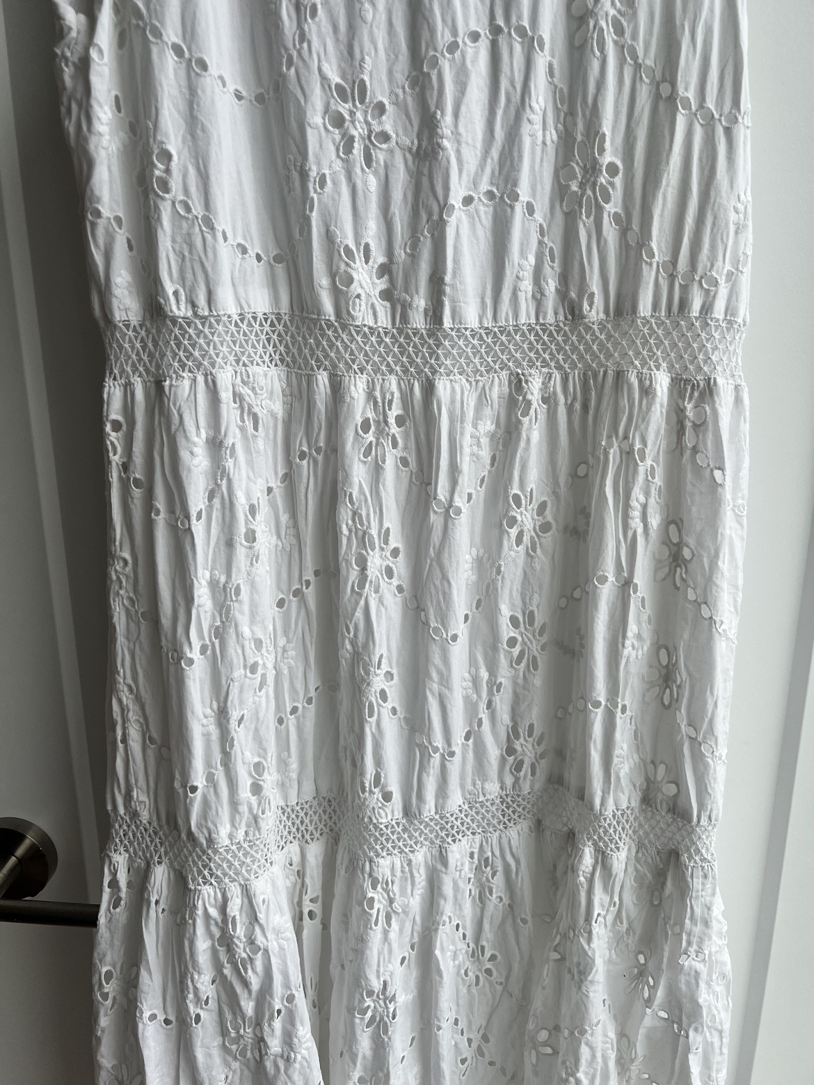 White Eyelet Midi Dress image indicator(4)