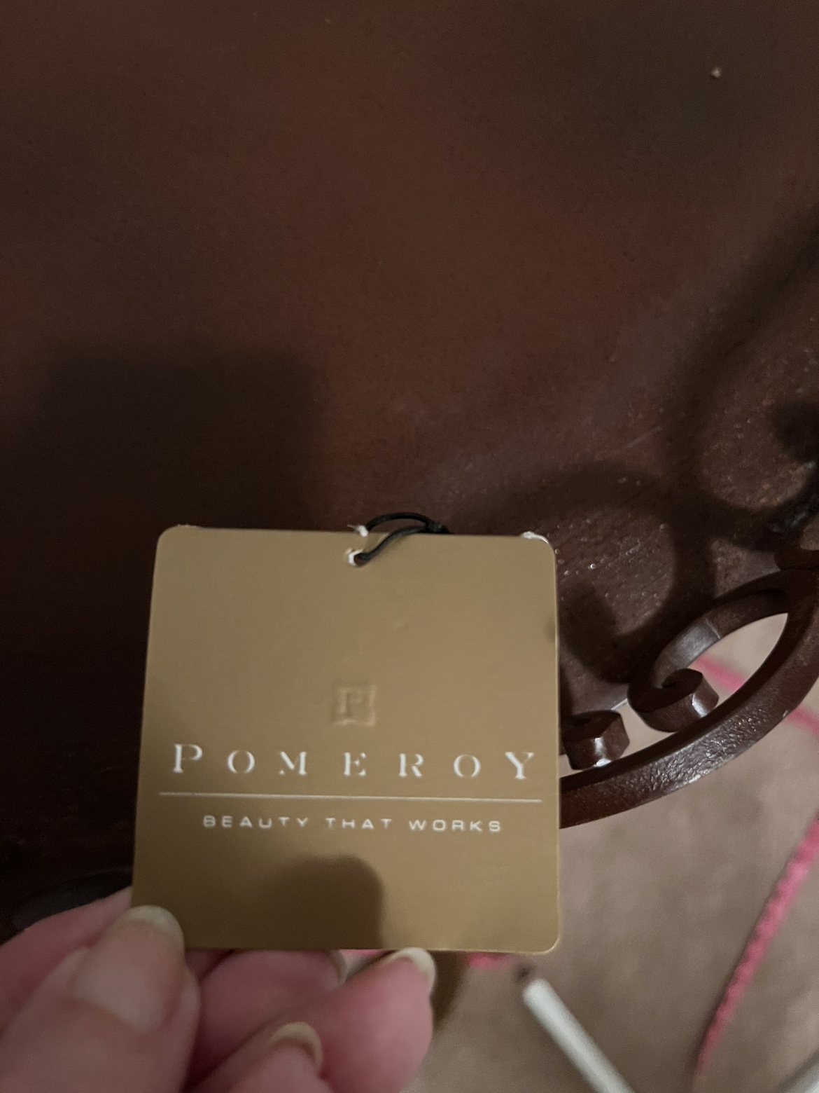 BRAND NEW X-large  20” Pomeroy heavy metal  Decorative Tray image indicator(5)