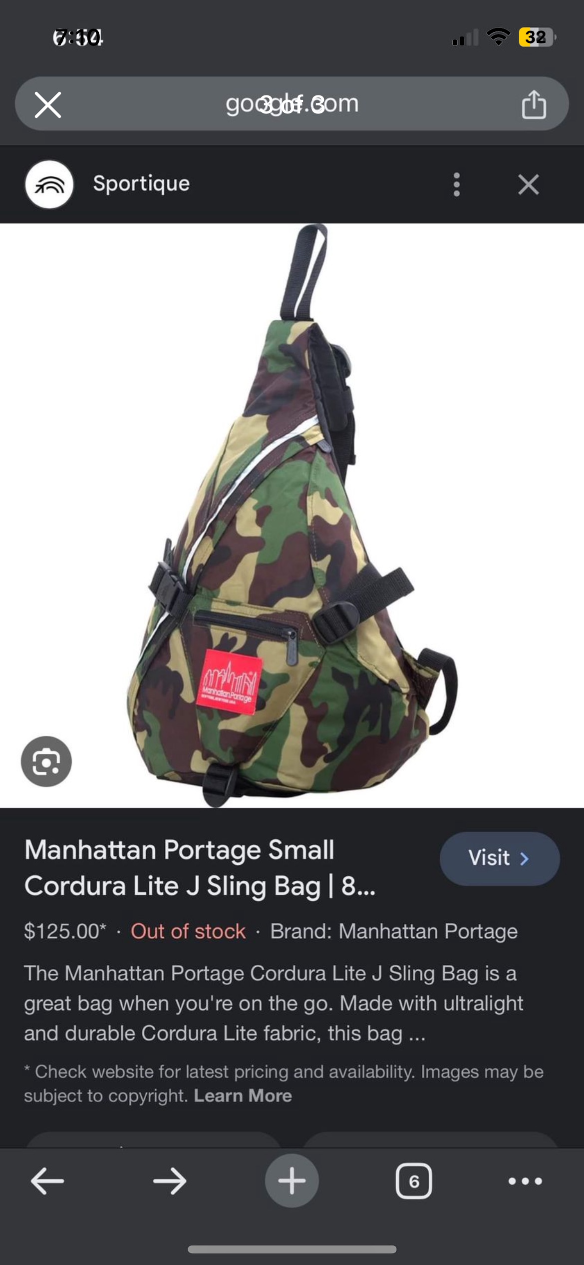 Manhattan Portage Cordura Lite J Sling Biker Bag - photo 3