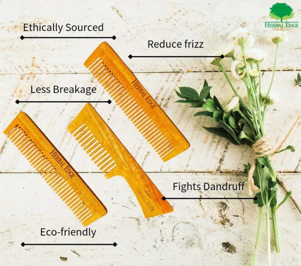 Neem wood combs